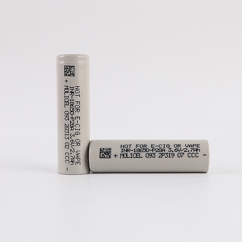 Molicel INR-18650-P28A L 形产品组合图