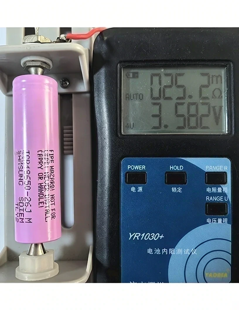 Samsung ICR18650-26JM 内阻与电压测试参考